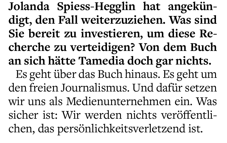 Arthur Rutishauser im Schweizer Journalist, April 2021: Es geht über das Buch hinaus. Es geht um den freien Journalismus.